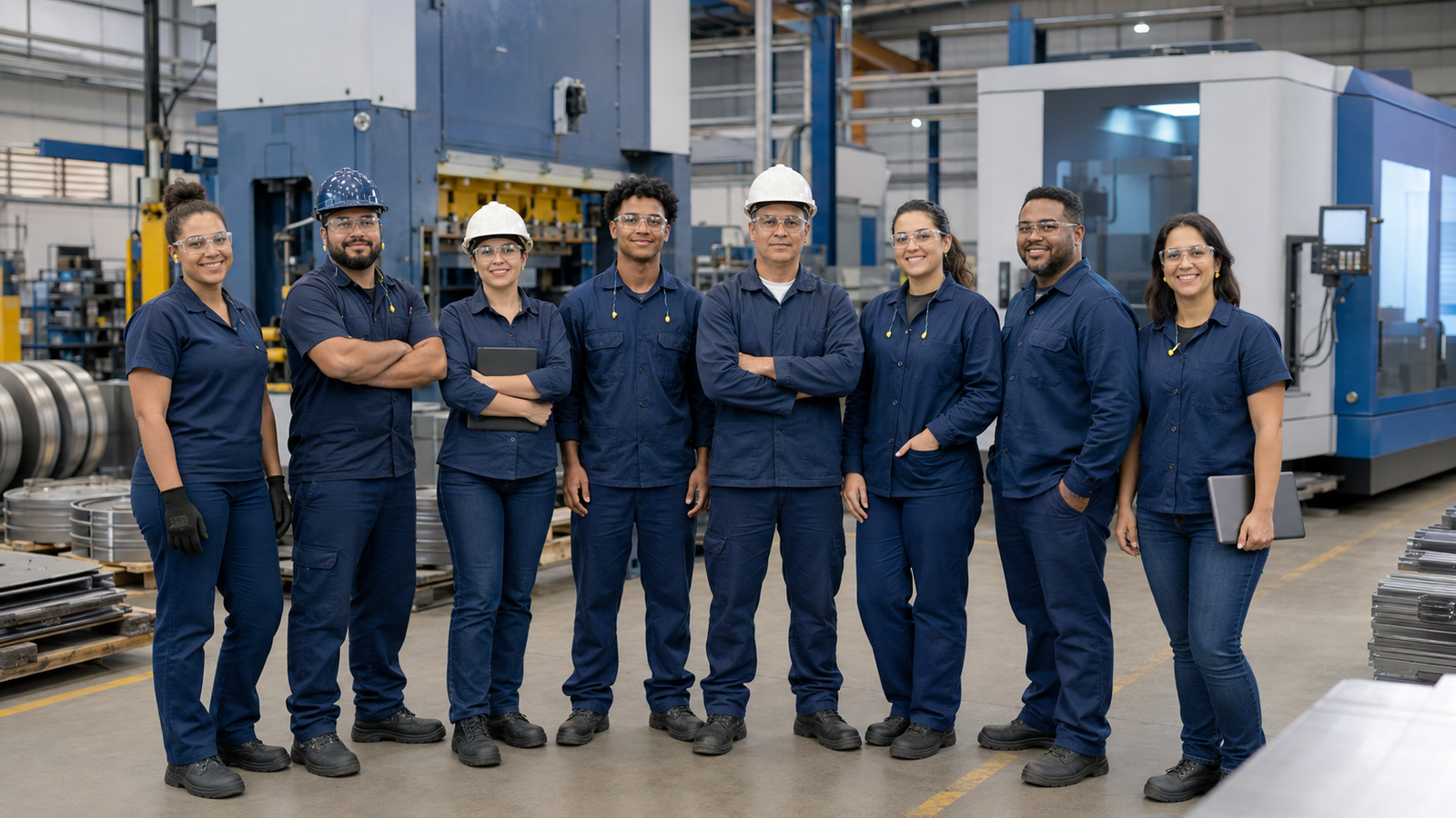 Equipe industrial da Hamitec